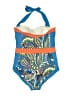 Boden 100% Polyurethane Print Blue One Piece Swimsuit Size 14 - photo 2