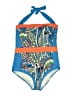 Boden 100% Polyurethane Print Blue One Piece Swimsuit Size 14 - photo 1