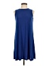Nik and Nash Solid Blue Casual Dress Size S - photo 1