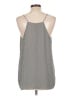Ann Taylor LOFT 100% Polyester Silver Tank Top Size L - photo 2