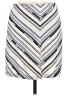 Zara Basic Chevron-herringbone Ivory Casual Skirt Size M - photo 1