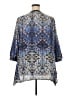 Rafaella 100% Polyester Blue 3/4 Sleeve Blouse Size 1X - photo 2