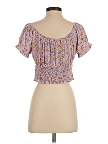 Pink Rose Short Sleeve Blouse (view 2)