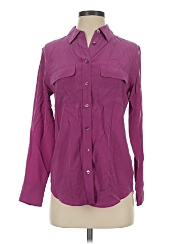 Equipment Long Sleeve Blouse (view 1)