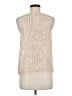 Francesca's 100% Polyester Ivory Sleeveless Top Size M - photo 2