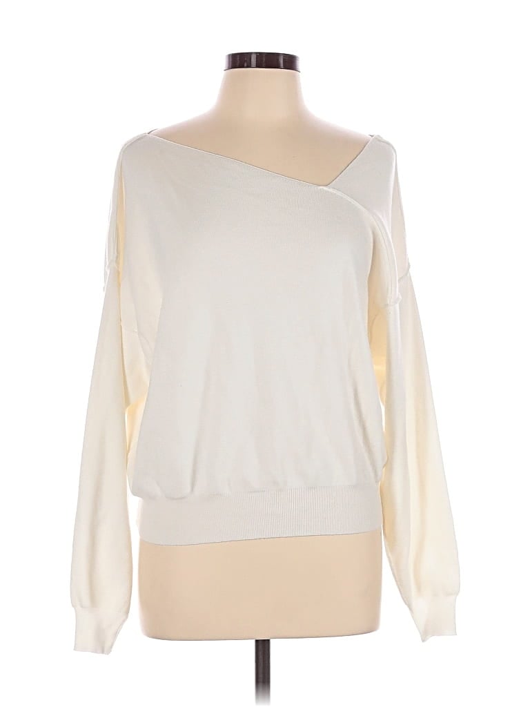 Pre-owned Line & Dot Sweatshirt In White