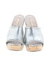 Prada 100% Leather Silver Studded Cork Mule Sandals Size EU 35 1/2 (estimated) - photo 2