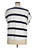 Cable & Gauge Stripes Silver Short Sleeve Top Size 1X - photo 2