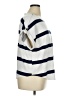 Cable & Gauge Stripes Silver Short Sleeve Top Size 1X - photo 4