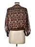 Leon Max Black 3/4 Sleeve Blouse Size L - photo 2