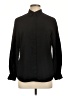 Uniqlo Solid Black Long Sleeve Blouse Size L - photo 1