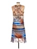 Boho Chic Print Blue Casual Dress Size 12 - photo 2
