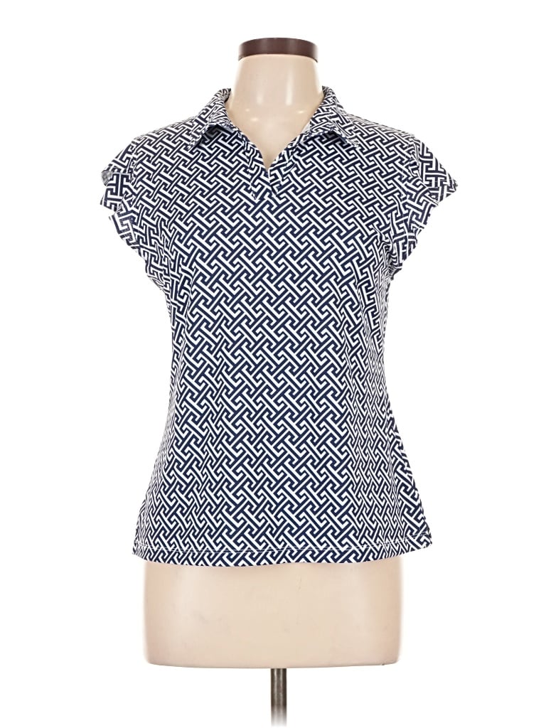 Pre-owned X By Gottex Short Sleeve Polo Shirt In Blue