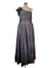 Xscape Metallic Gray Cocktail Dress Size 18 - photo 1