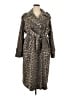 DKNY Animal Print Brown Coat Size XXL - photo 1