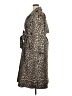 DKNY Animal Print Brown Coat Size XXL - photo 5