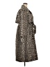 DKNY Animal Print Brown Coat Size XXL - photo 4