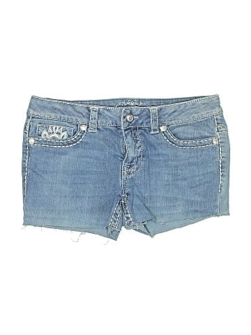 Paisley Sky Denim Shorts (view 1)