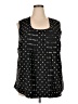 Roaman's 100% Polyester Black Sleeveless Blouse Size 22 - photo 1