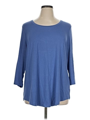 JM Collection 3/4 Sleeve T-Shirt (view 1)