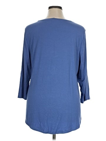JM Collection 3/4 Sleeve T-Shirt (view 2)