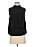 Zara Basic Black Sleeveless Button-Down Shirt Size XS - photo 1