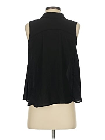 Zara Basic Sleeveless Button-Down Shirt (view 2)