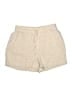Athleta 100% Linen Solid Tan Khaki Shorts Size S - photo 1
