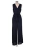 Nina Leonard Tweed Blue Jumpsuit Size L - photo 2