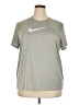 Nike 100% Polyester Gray Short Sleeve Top Size XXL - photo 1