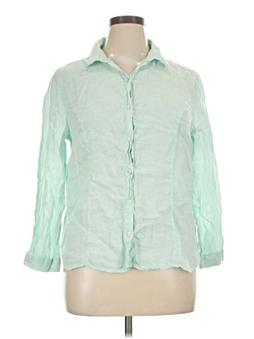 Tahari 3/4 Sleeve Button-Down Shirt (view 1)