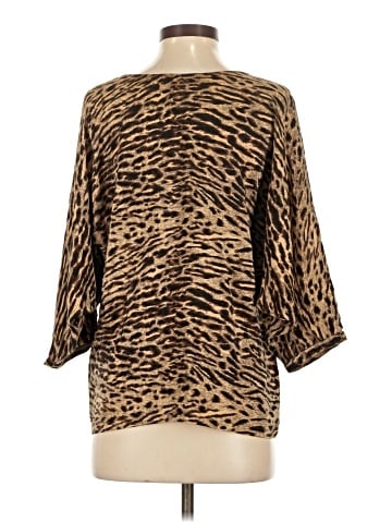 AKA New York 3/4 Sleeve Silk Top (view 2)