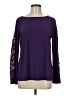 IMAN Purple Long Sleeve Blouse Size M - photo 1