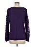 IMAN Purple Long Sleeve Blouse Size M - photo 2