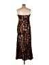 Dots Animal Print Brown Cocktail Dress Size XL - photo 2