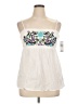 Iz Byer 100% Cotton White Sleeveless Blouse Size XL - photo 1