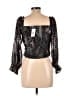 Guess 100% Polyester Black 3/4 Sleeve Blouse Size XL - photo 2