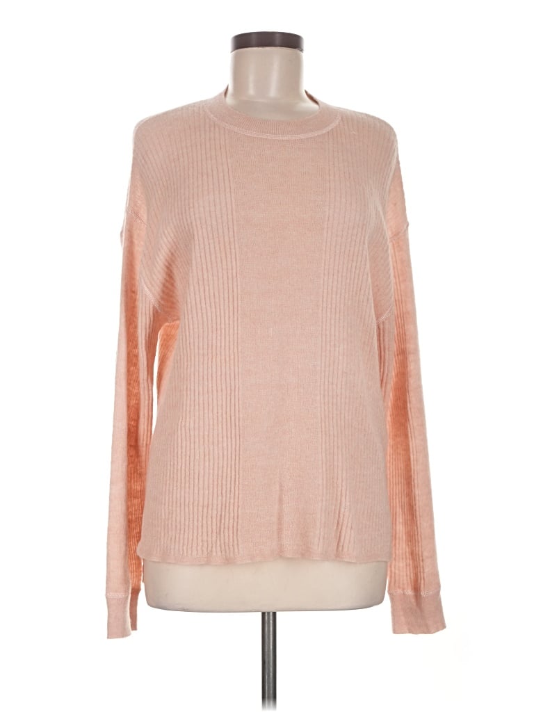 Madewell Wool Pullover Sweater In Orange