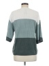 Matty M Color Block Teal Pullover Sweater Size M - photo 2