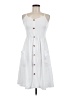 Unbranded Solid White Casual Dress Size M - photo 1
