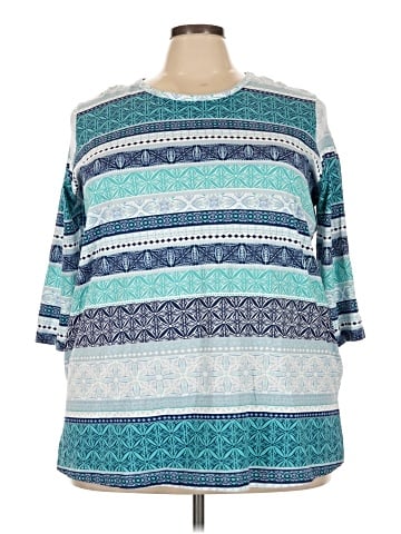Woman Within 3/4 Sleeve T-Shirt (view 1)