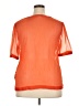 Old Navy 100% Polyester Orange Short Sleeve Blouse Size XXL - photo 2