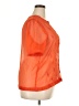 Old Navy 100% Polyester Orange Short Sleeve Blouse Size XXL - photo 4