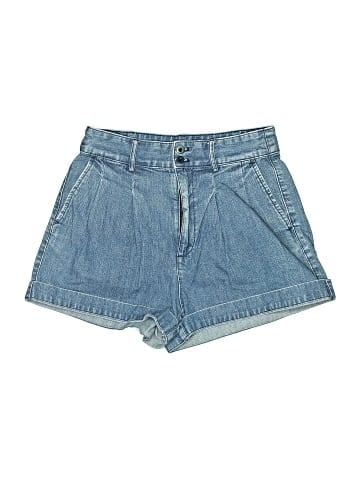 Madewell Denim Pleated Shorts (view 1)