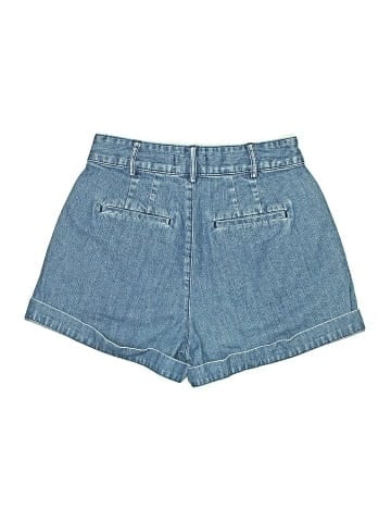 Madewell Denim Pleated Shorts (view 2)