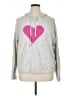 CeCe Hearts Gray Pullover Sweater Size XL - photo 1