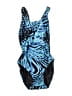 Speedo Animal Print Blue One Piece Swimsuit Size XXS (estimated) - photo 1