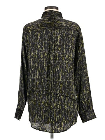 Equipment Long Sleeve Silk Top (view 2)