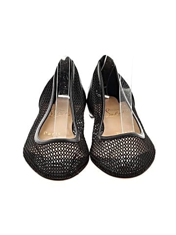 Christian Louboutin Leather Filomena Point-Toe Flats (view 2)