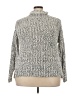 Basic Editions 100% Acrylic Tweed Gray Turtleneck Sweater Size 22 - photo 1